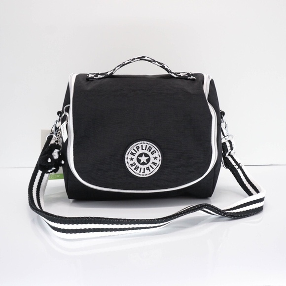 Kipling Kichirou Insulated Lunch Bag Polyamide EVA KI2163 Stars Pop Black NWT 64 - Picture 1 of 10
